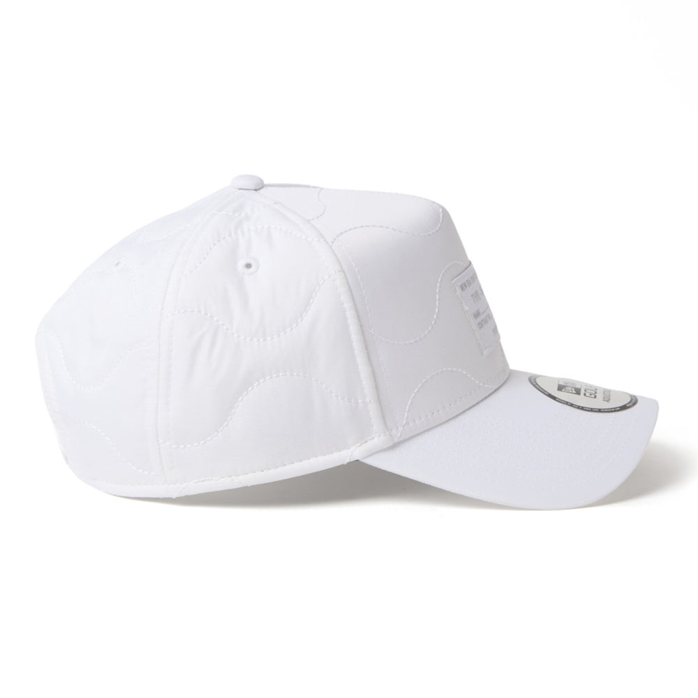 New Era Golf Quilting Woven Label White 9FORTY A-Frame Adjustable Cap