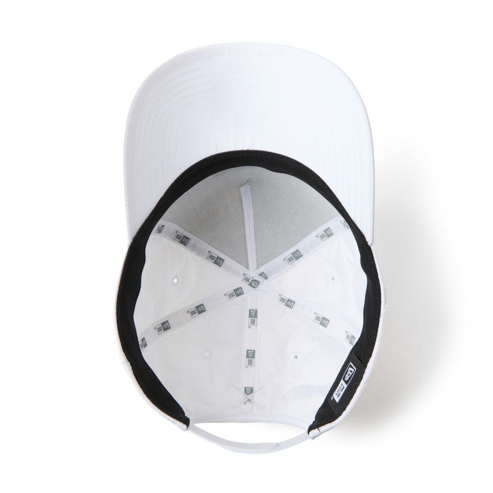 New Era Golf Quilting Woven Label White 9FORTY A-Frame Adjustable Cap