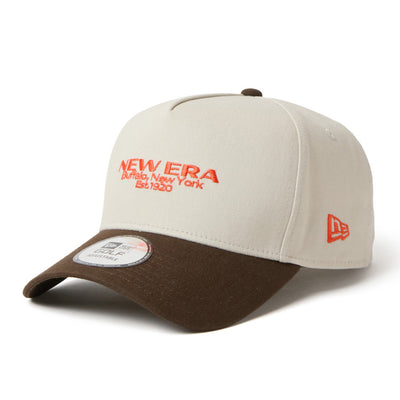 New Era Golf Wordmark Logo Duck Two Tone Stone Walnut 9FORTY A-Frame Adjustable Cap