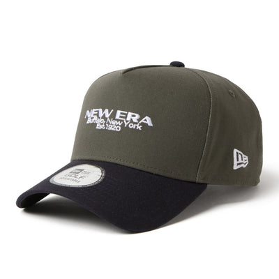 New Era Golf Wordmark Logo Duck Two Tone Moss Navy 9FORTY A-Frame Adjustable Cap