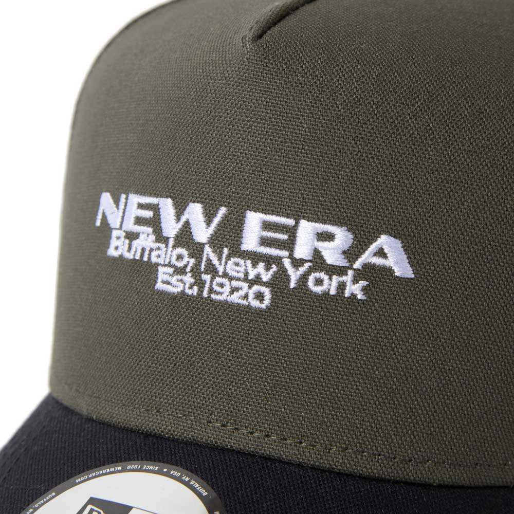 New Era Golf Wordmark Logo Duck Two Tone Moss Navy 9FORTY A-Frame Adjustable Cap