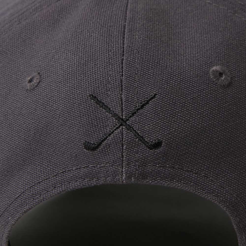 New Era Golf Wordmark Logo Duck Two Tone Grey Black 9FORTY A-Frame Adjustable Cap