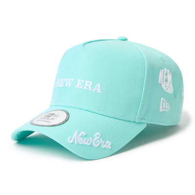 New Era Wordmark Golf Archive Logo Mint Green 9FORTY A-Frame Snapback Cap