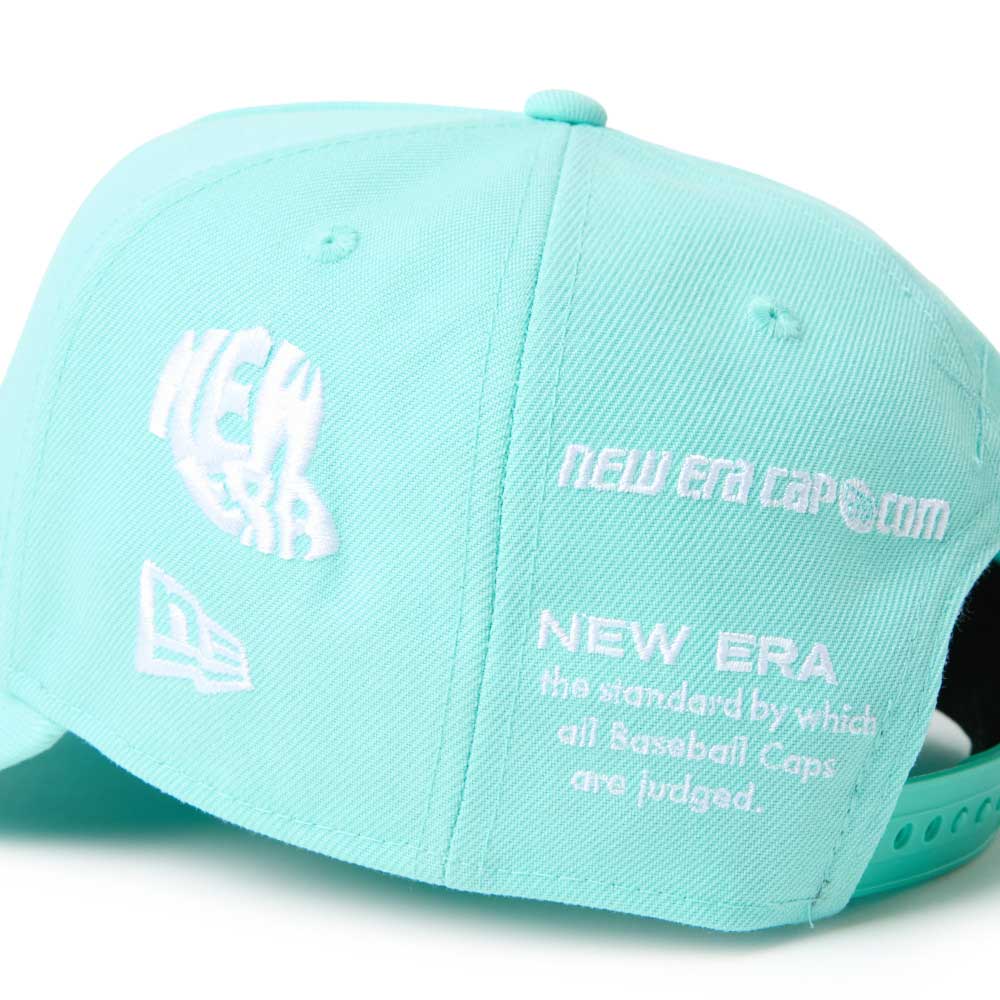 New Era Wordmark Golf Archive Logo Mint Green 9FORTY A-Frame Snapback Cap