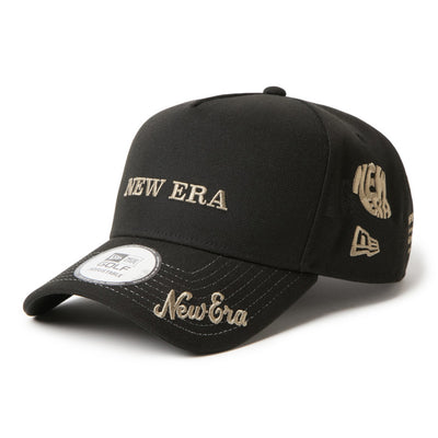 New Era Wordmark Golf Archive Logo Cyan 9FORTY A-Frame Snapback Cap