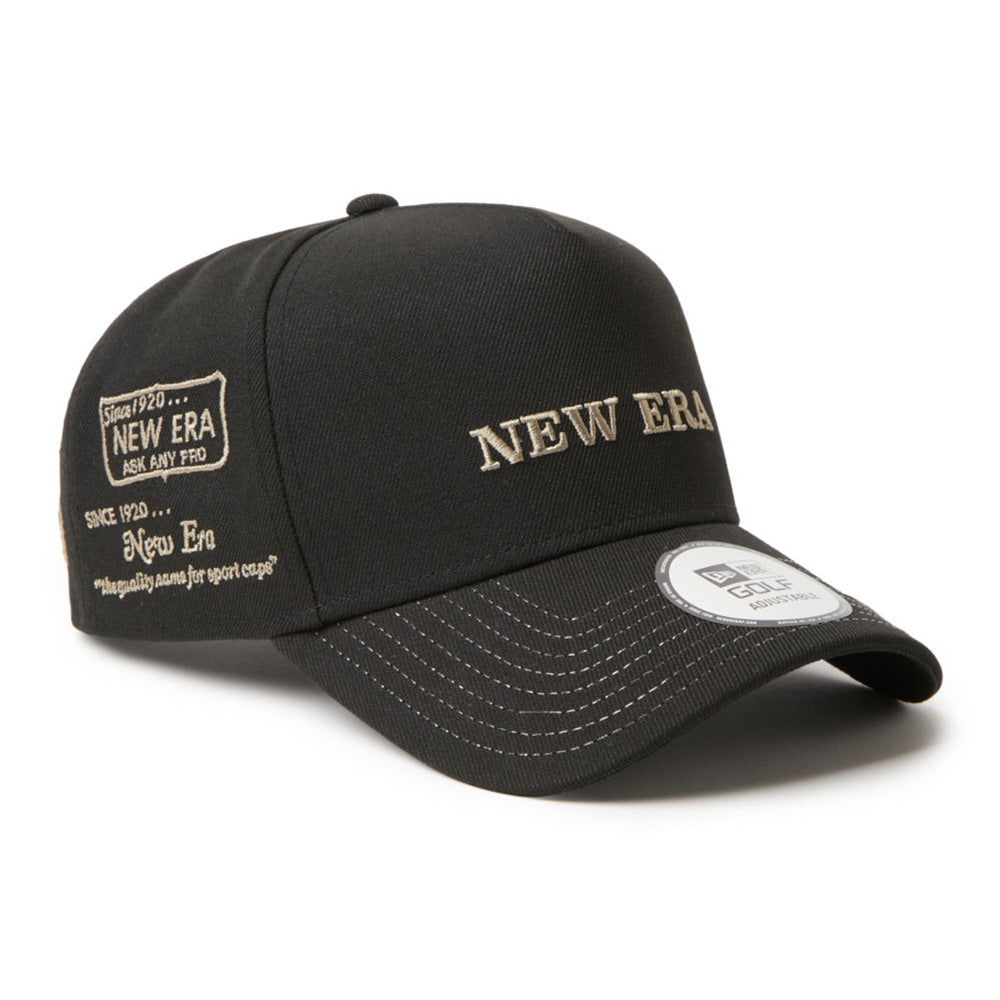 New Era Wordmark Golf Archive Logo Cyan 9FORTY A-Frame Snapback Cap