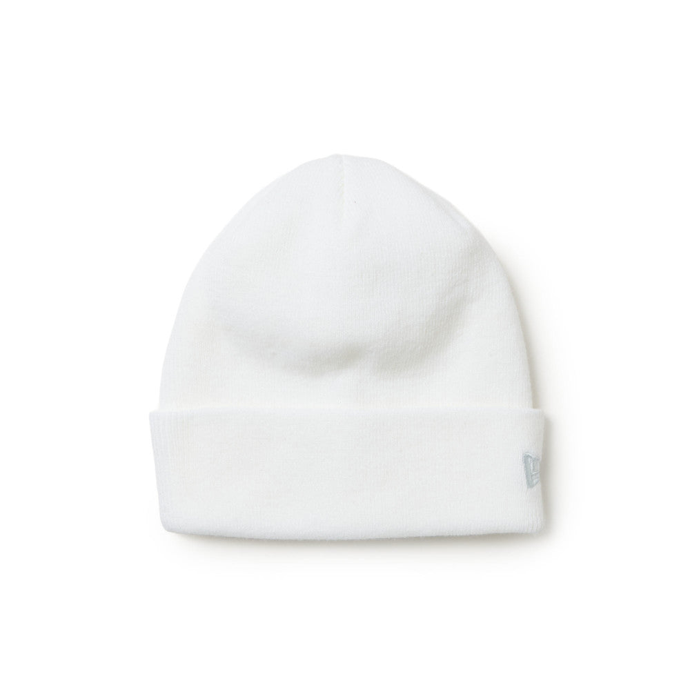 New Era Basic White Cuff Knit Beanie