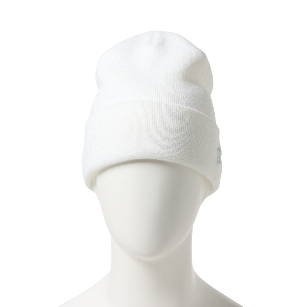 New Era Basic White Cuff Knit Beanie