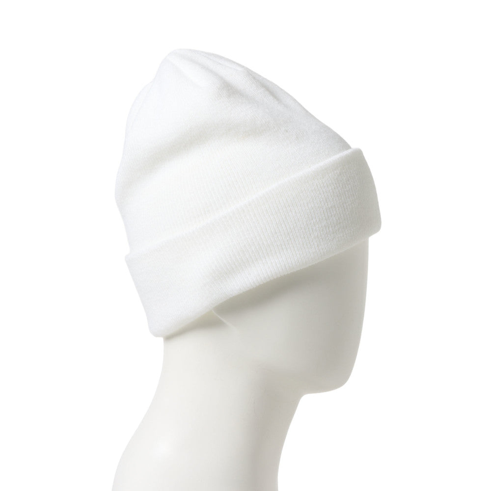 New Era Basic White Cuff Knit Beanie