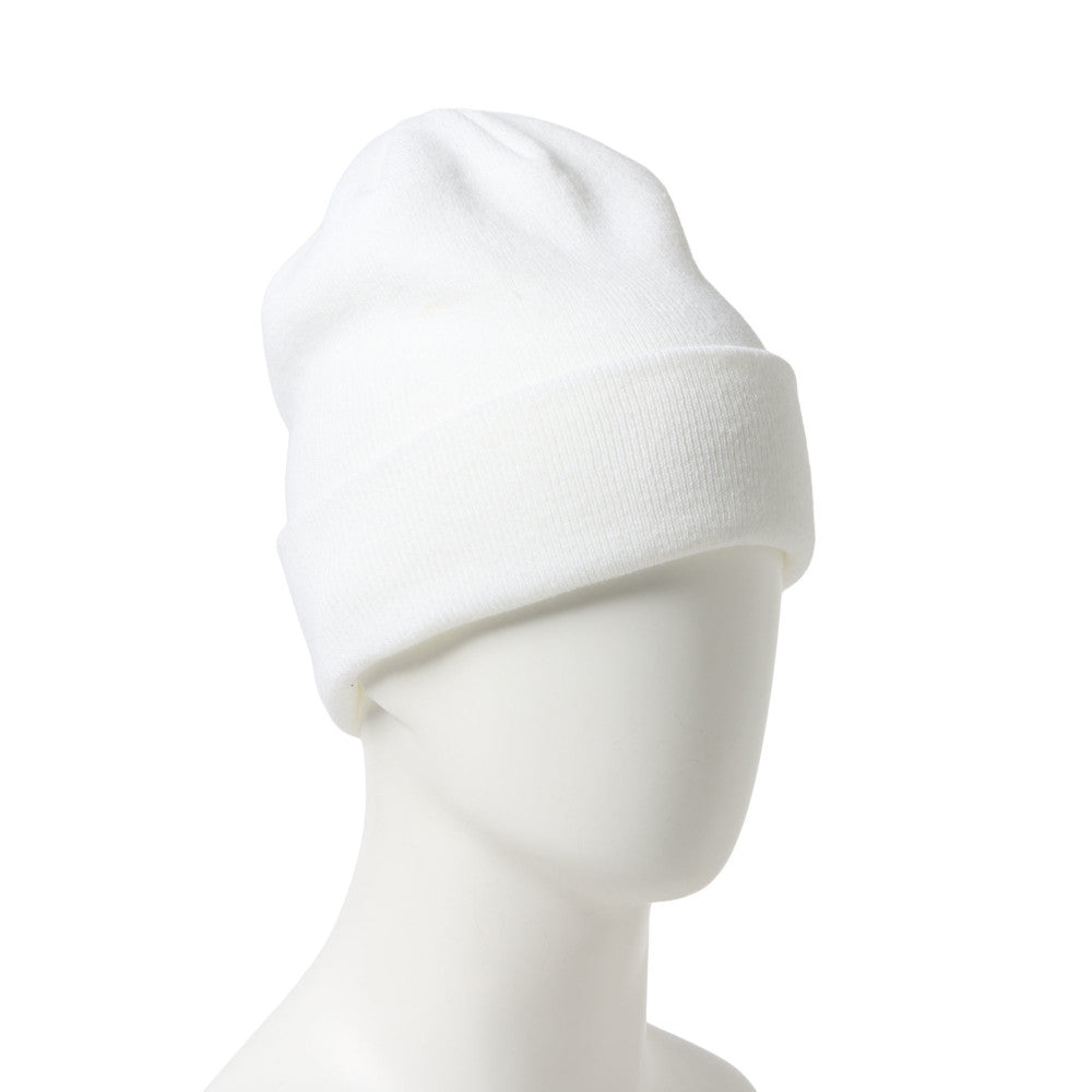 New Era Basic White Cuff Knit Beanie