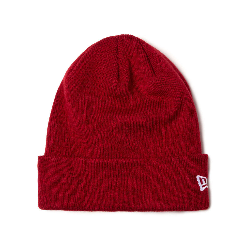New Era Basic Red Cuff Knit Beanie