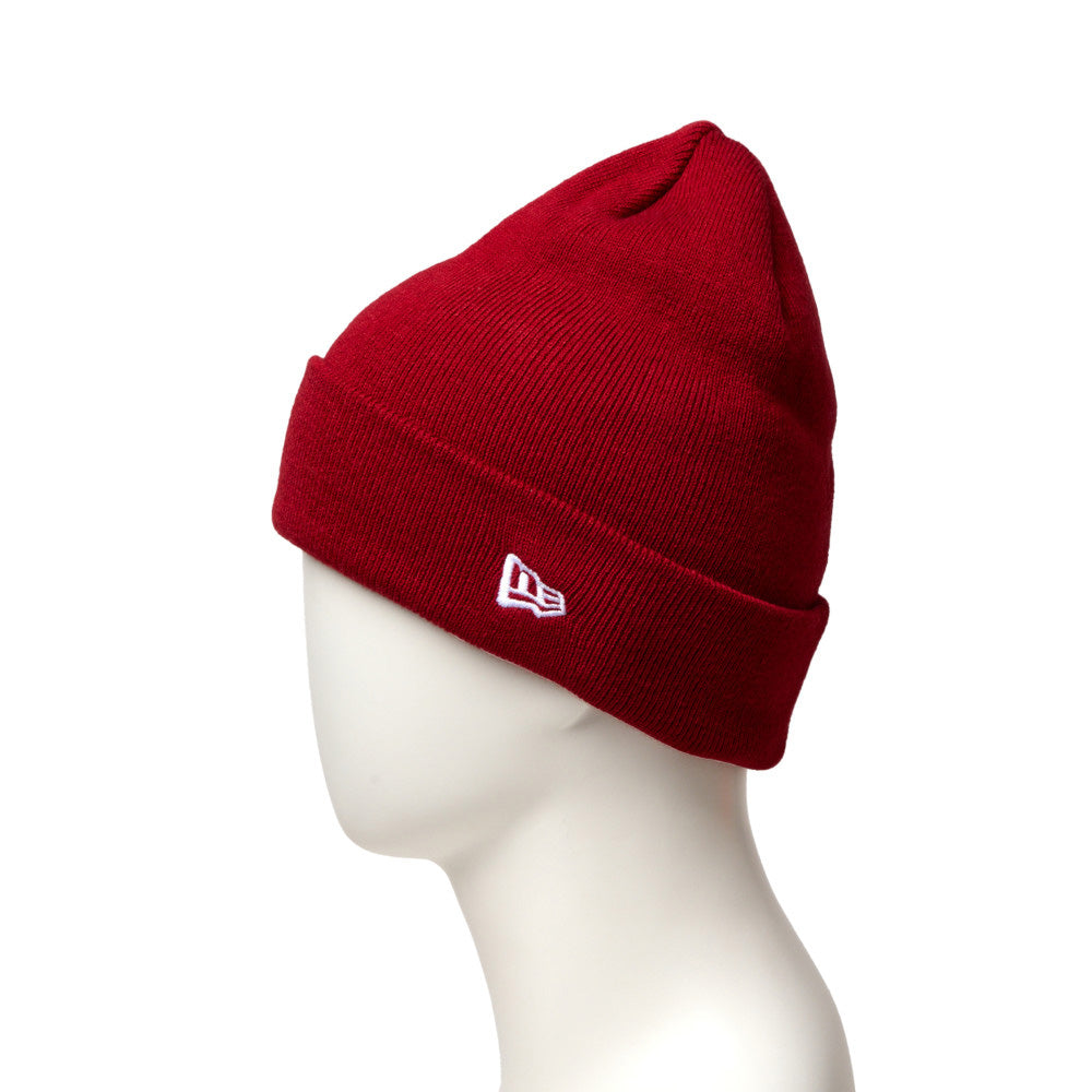 New Era Basic Red Cuff Knit Beanie