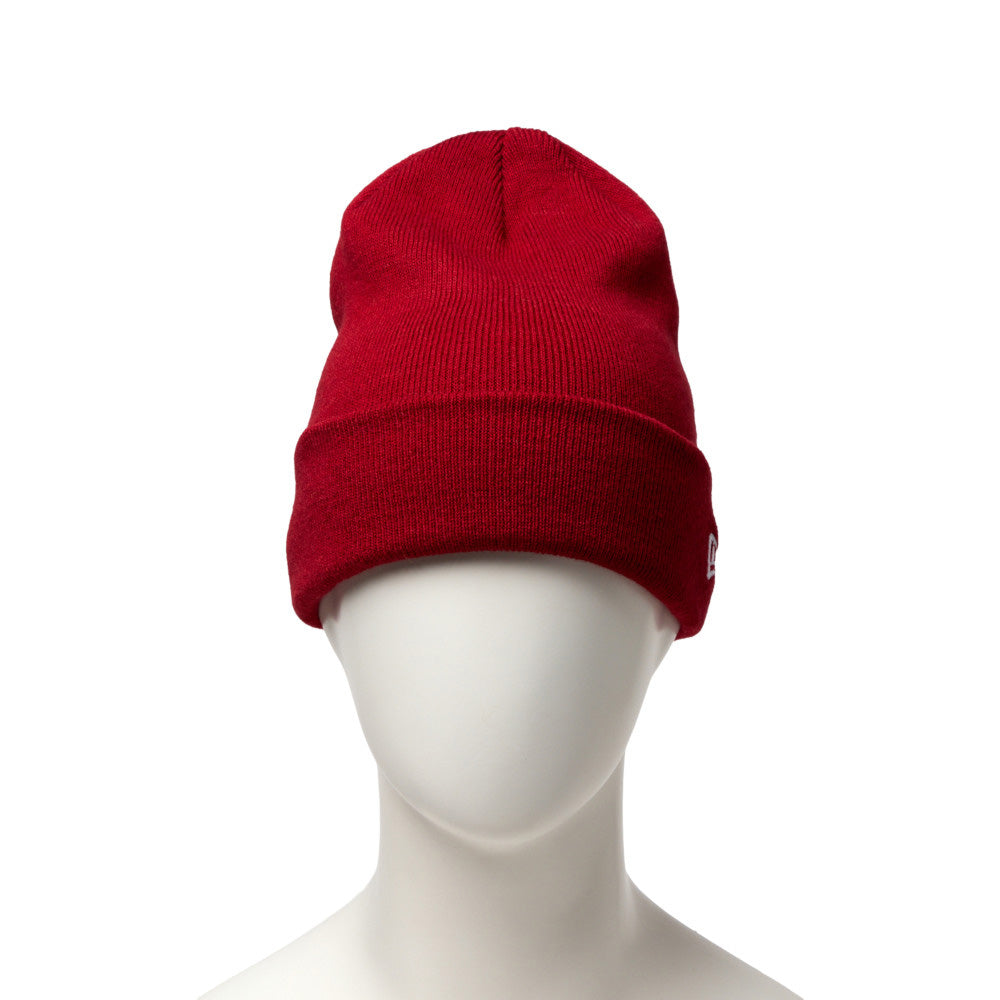 New Era Basic Red Cuff Knit Beanie