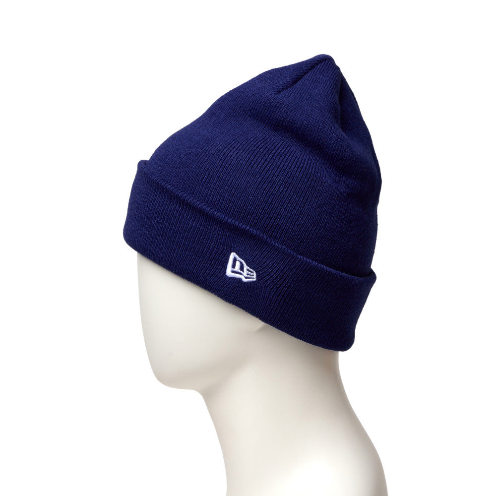 New Era Basic Dark Royal Cuff Knit Beanie