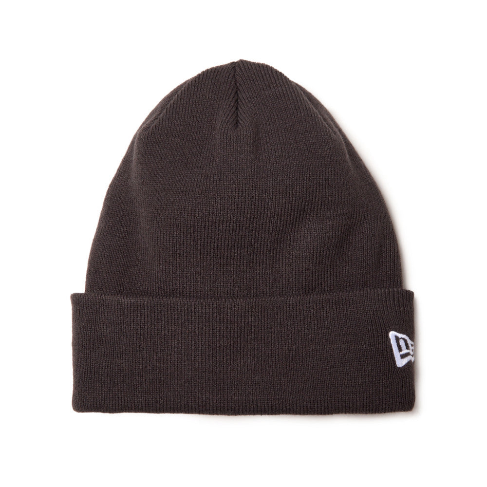 New Era Basic Dark Grey Cuff Knit Beanie