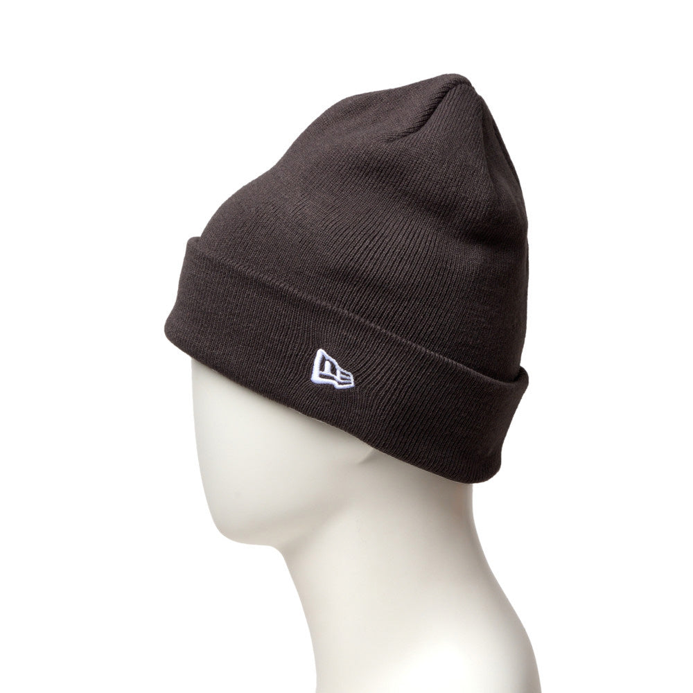 New Era Basic Dark Grey Cuff Knit Beanie