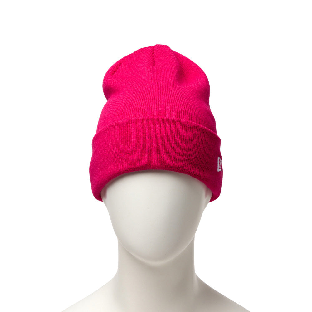New Era Basic Bright Rose Cuff Knit Beanie