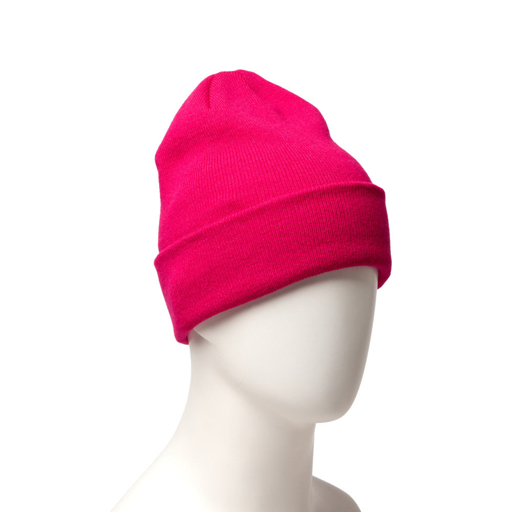 New Era Basic Bright Rose Cuff Knit Beanie
