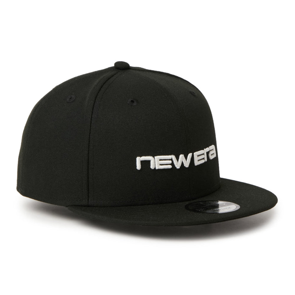 New Era Wordmark Logo Black 9FIFTY Snapback Cap