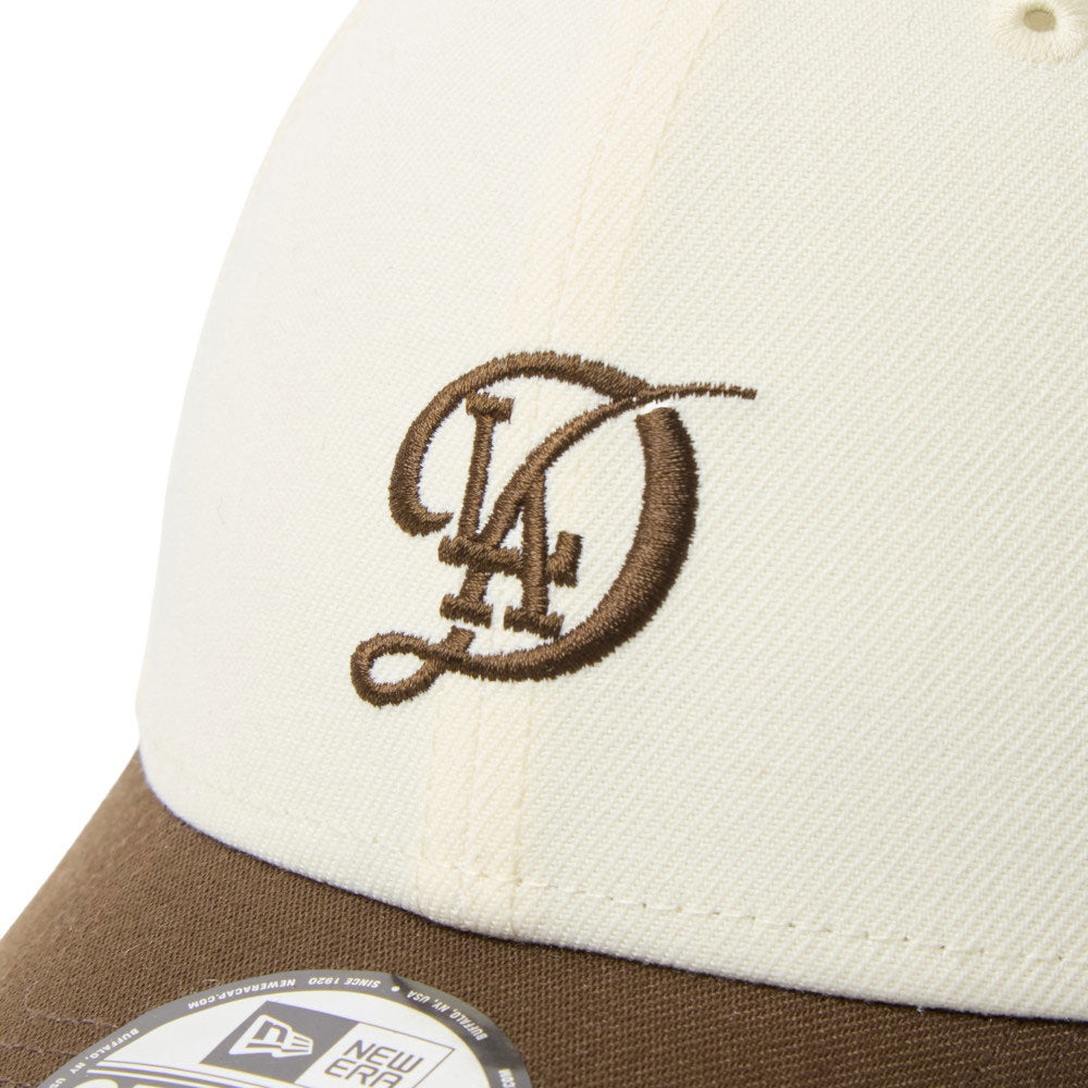 New Era Los Angeles Dodgers Two Tone Chrome White Walnut 9FORTY Adjustable Cap