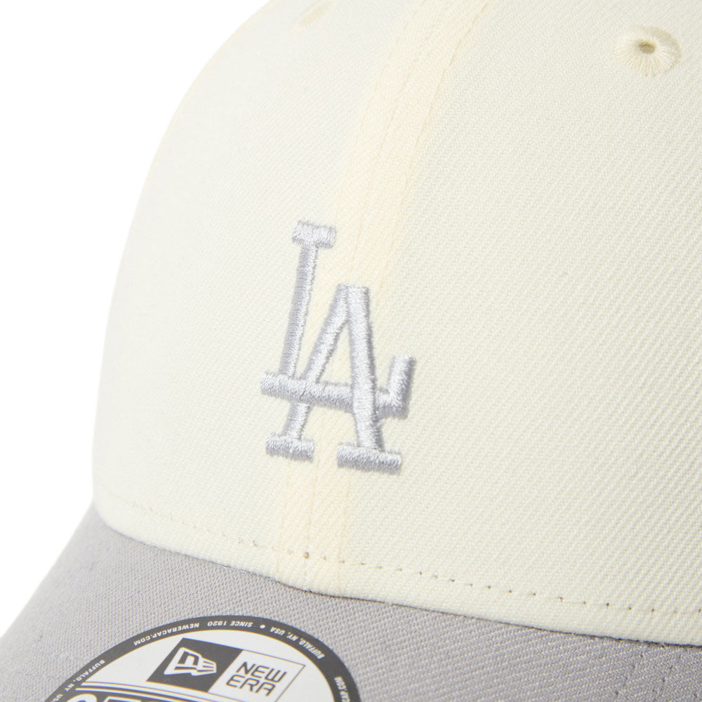 New Era Los Angeles Dodgers Two Tone Chrome White Gray 9FORTY Adjustable Cap