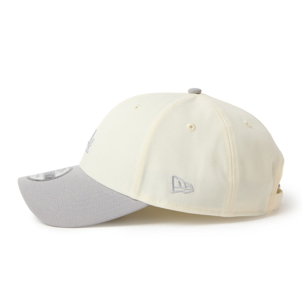 New Era Los Angeles Dodgers Two Tone Chrome White Gray 9FORTY Adjustable Cap
