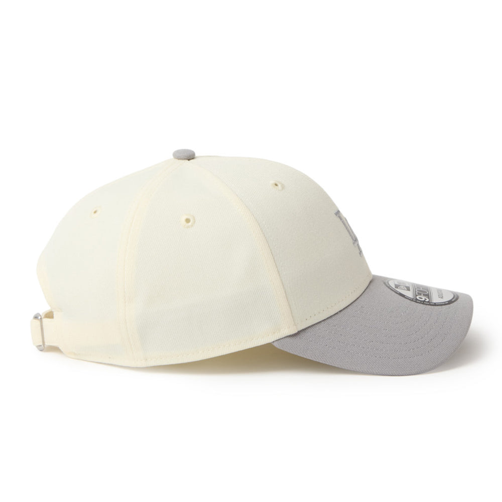 New Era Los Angeles Dodgers Two Tone Chrome White Gray 9FORTY Adjustable Cap