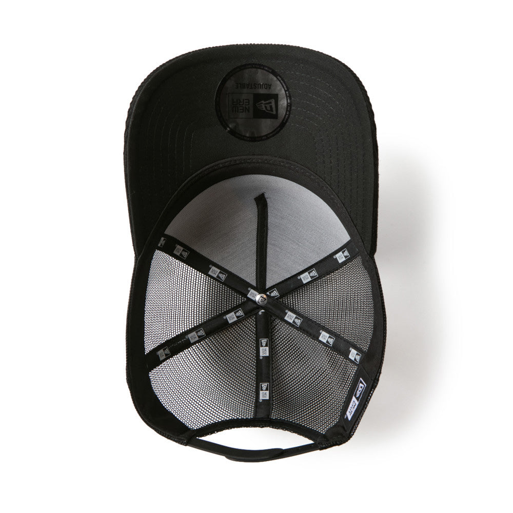 New Era OOTTF Corduroy Black Chrome White 9FORTY A-Frame Trucker Cap