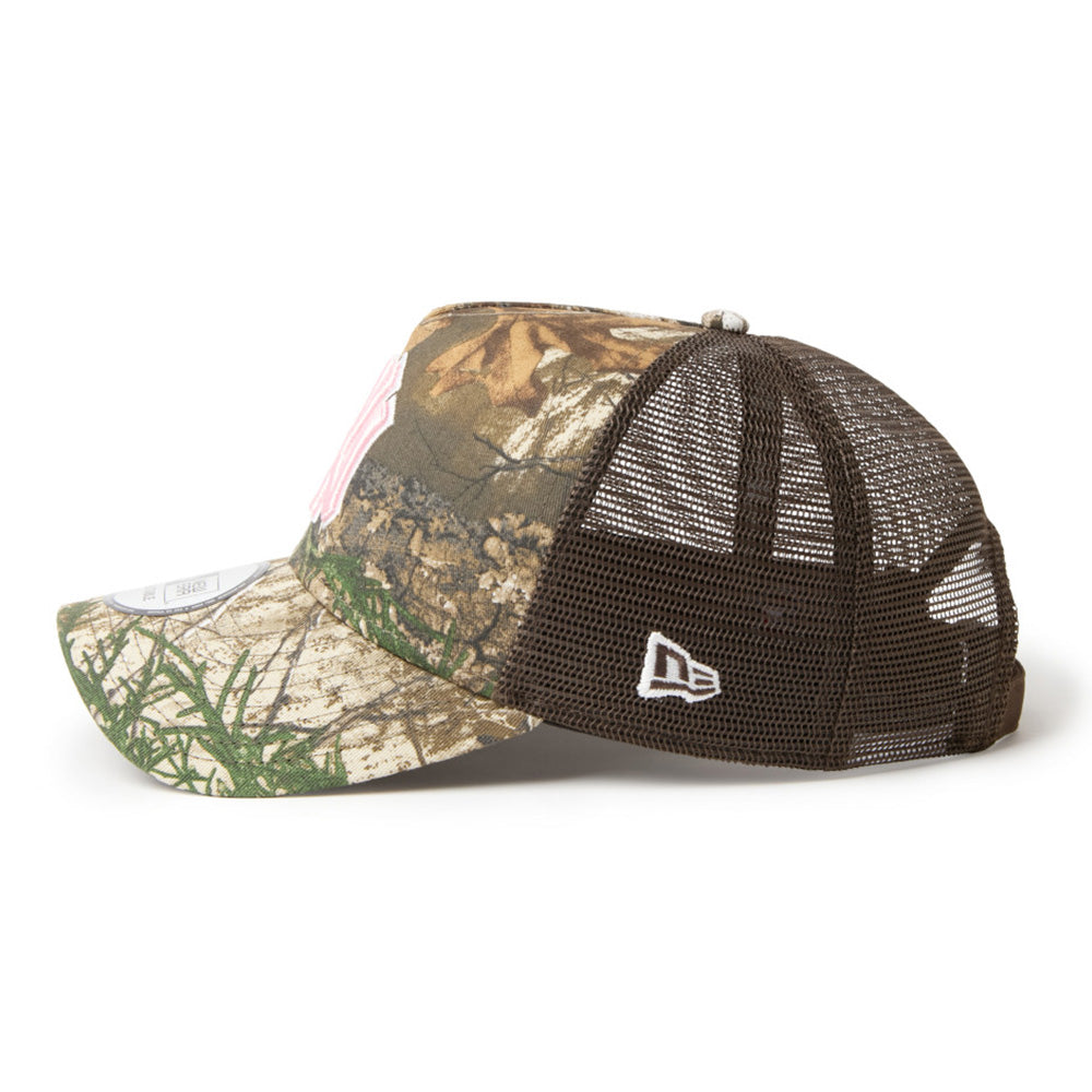 New Era New York Yankees Real Tree Camo 9FORTY A-Frame Trucker Snapback Cap