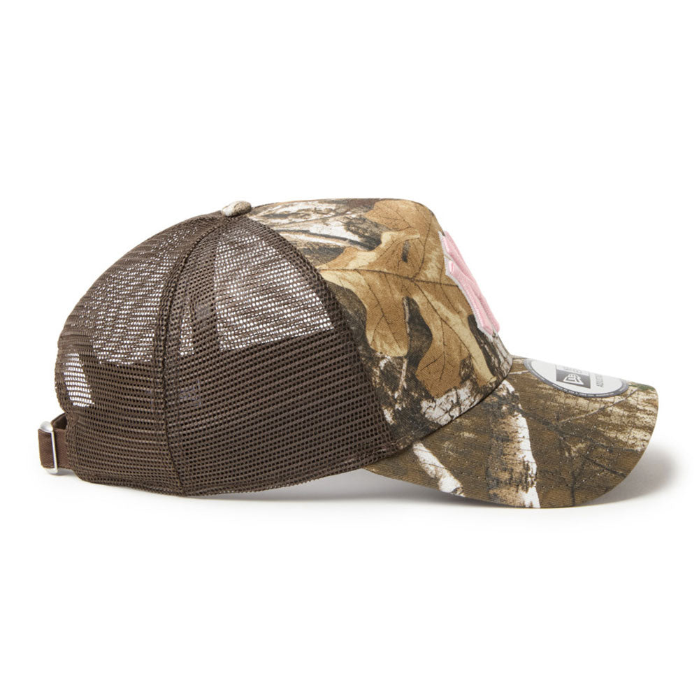 New Era New York Yankees Real Tree Camo 9FORTY A-Frame Trucker Snapback Cap