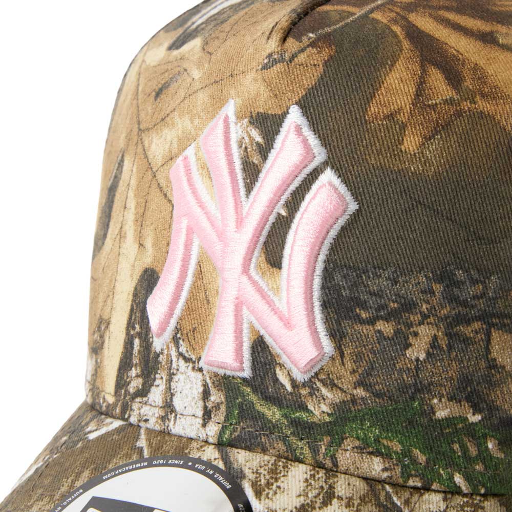 New Era New York Yankees Real Tree Camo 9FORTY A-Frame Trucker Snapback Cap