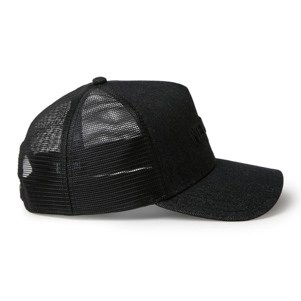 New Era 1920 Denim Black 9FORTY A-Frame Trucker Snapback Cap