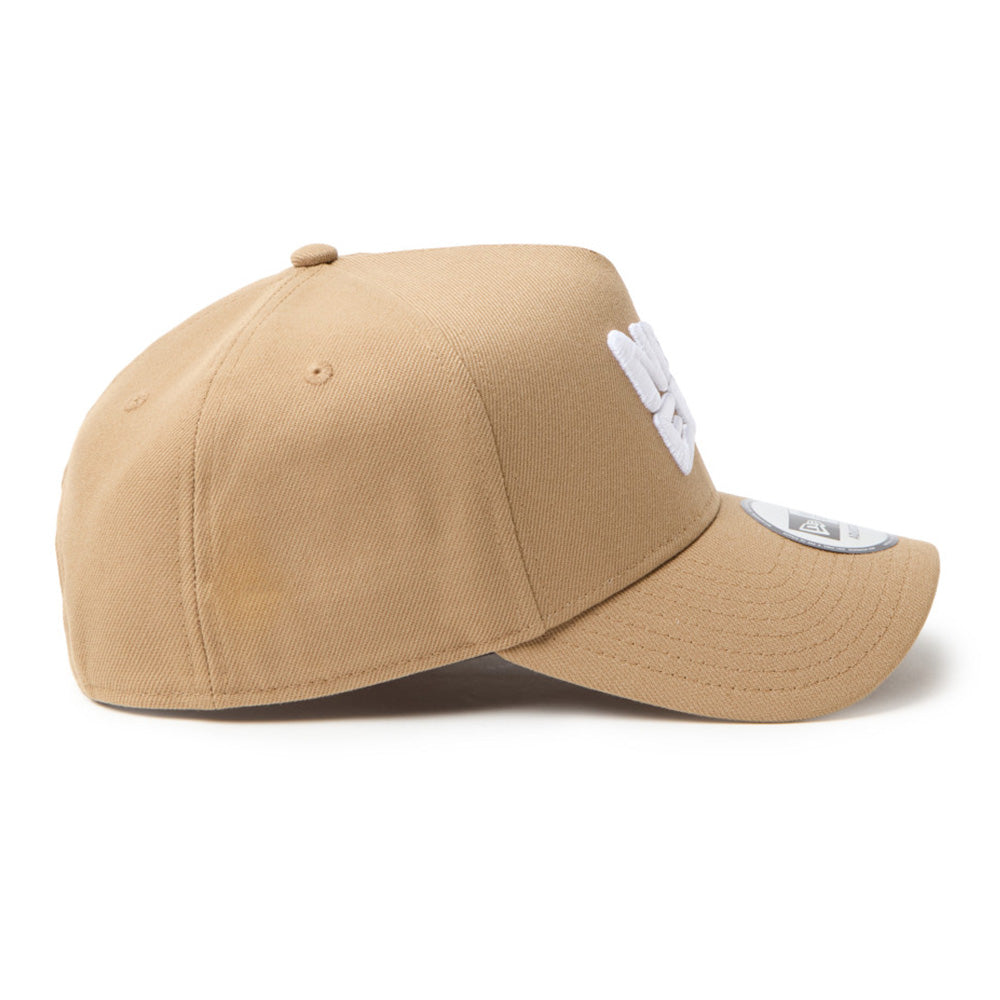 New Era Wordmark Flag Logo Khaki 9FORTY A-Frame Adjustable Cao