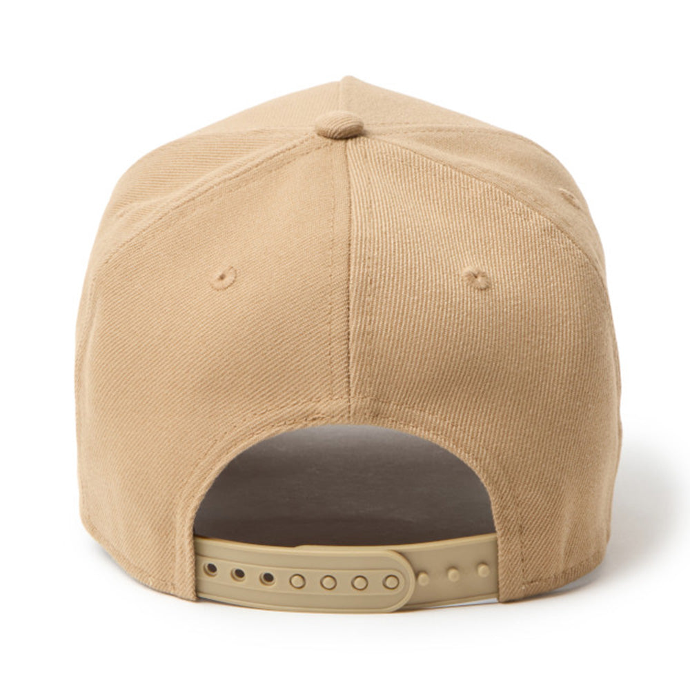 New Era Wordmark Flag Logo Khaki 9FORTY A-Frame Adjustable Cao
