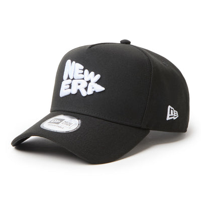 New Era Wordmark Flag Logo Black 9FORTY A-Frame Adjustable Cao