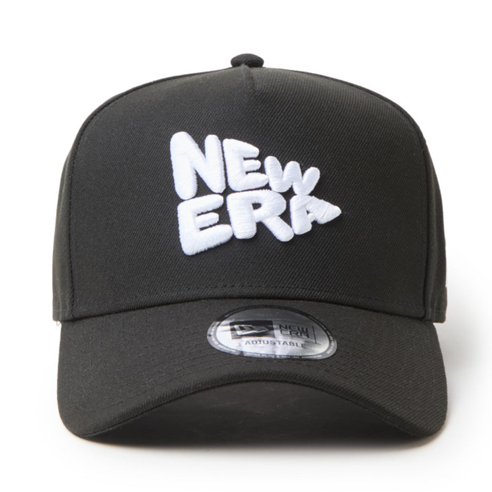 New Era Wordmark Flag Logo Black 9FORTY A-Frame Adjustable Cao
