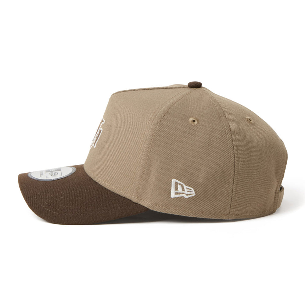 New Era Los Angeles Lakers Two Tone Khaki Walnut 9FORTY A-Frame Adjustable Cap