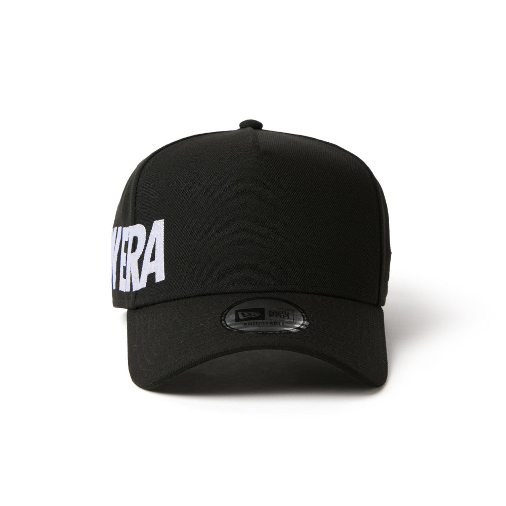 New Era Wordmark Logo Essential Black 9FORTY A-Frame Adjustable Cap