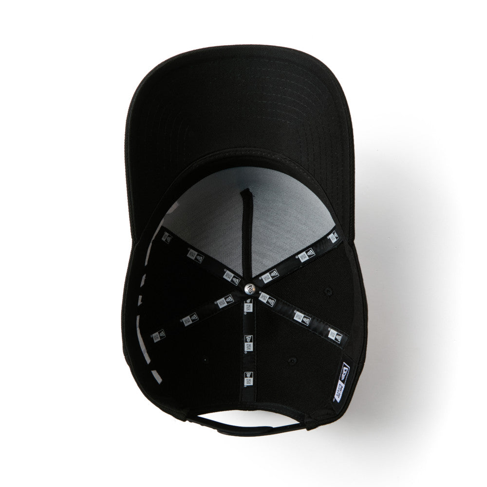 New Era Wordmark Logo Essential Black 9FORTY A-Frame Adjustable Cap