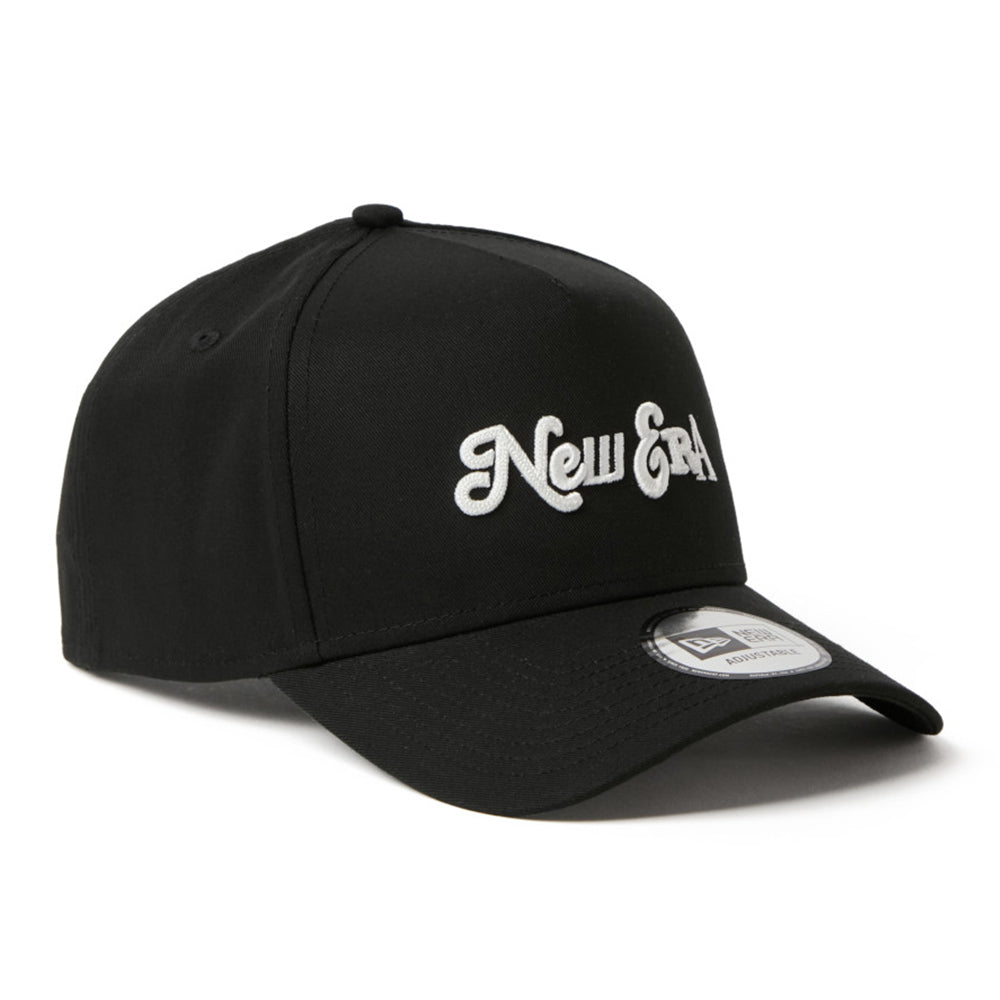 New Era Compilation Logo Black 9FORTY A-Frame Adjustable Cap