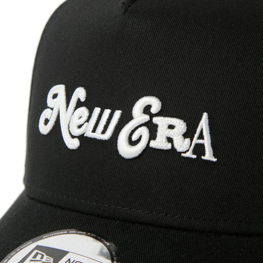 New Era Compilation Logo Black 9FORTY A-Frame Adjustable Cap