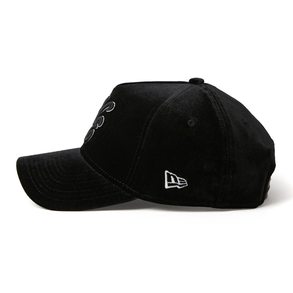 New Era NE Logo Velvet Black 9FORTY A-Frame Adjustable Cap