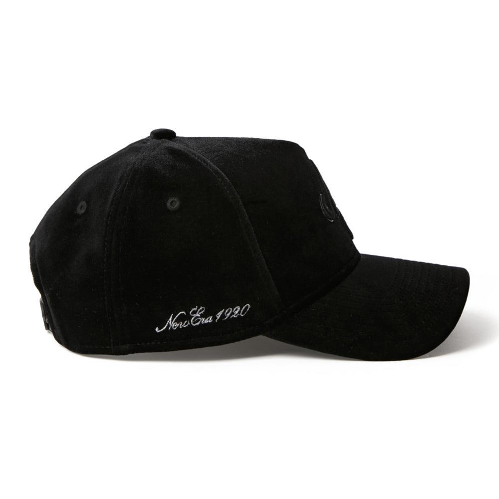 New Era NE Logo Velvet Black 9FORTY A-Frame Adjustable Cap