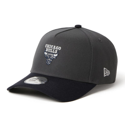 New Era Chicago Bulls Two Tone Grey Navy 9FORTY A-Frame Adjustable Cap