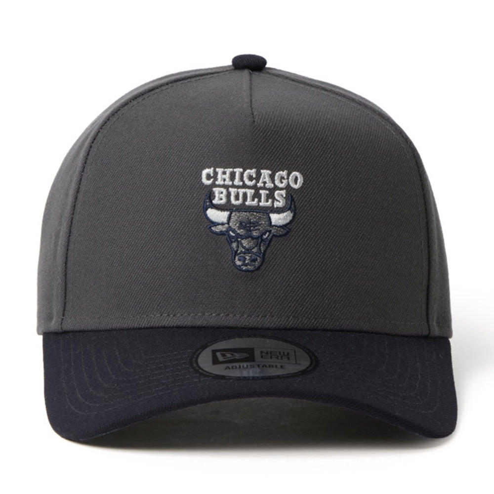 New Era Chicago Bulls Two Tone Grey Navy 9FORTY A-Frame Adjustable Cap