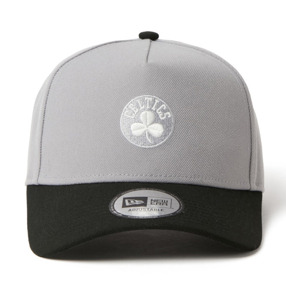 New Era Boston Celtics Two Tone Grey Black 9FORTY A-Frame Adjustable Cap