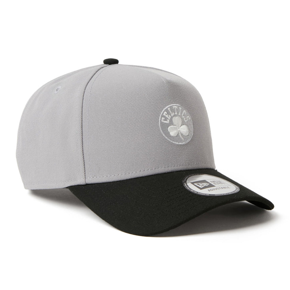 New Era Boston Celtics Two Tone Grey Black 9FORTY A-Frame Adjustable Cap