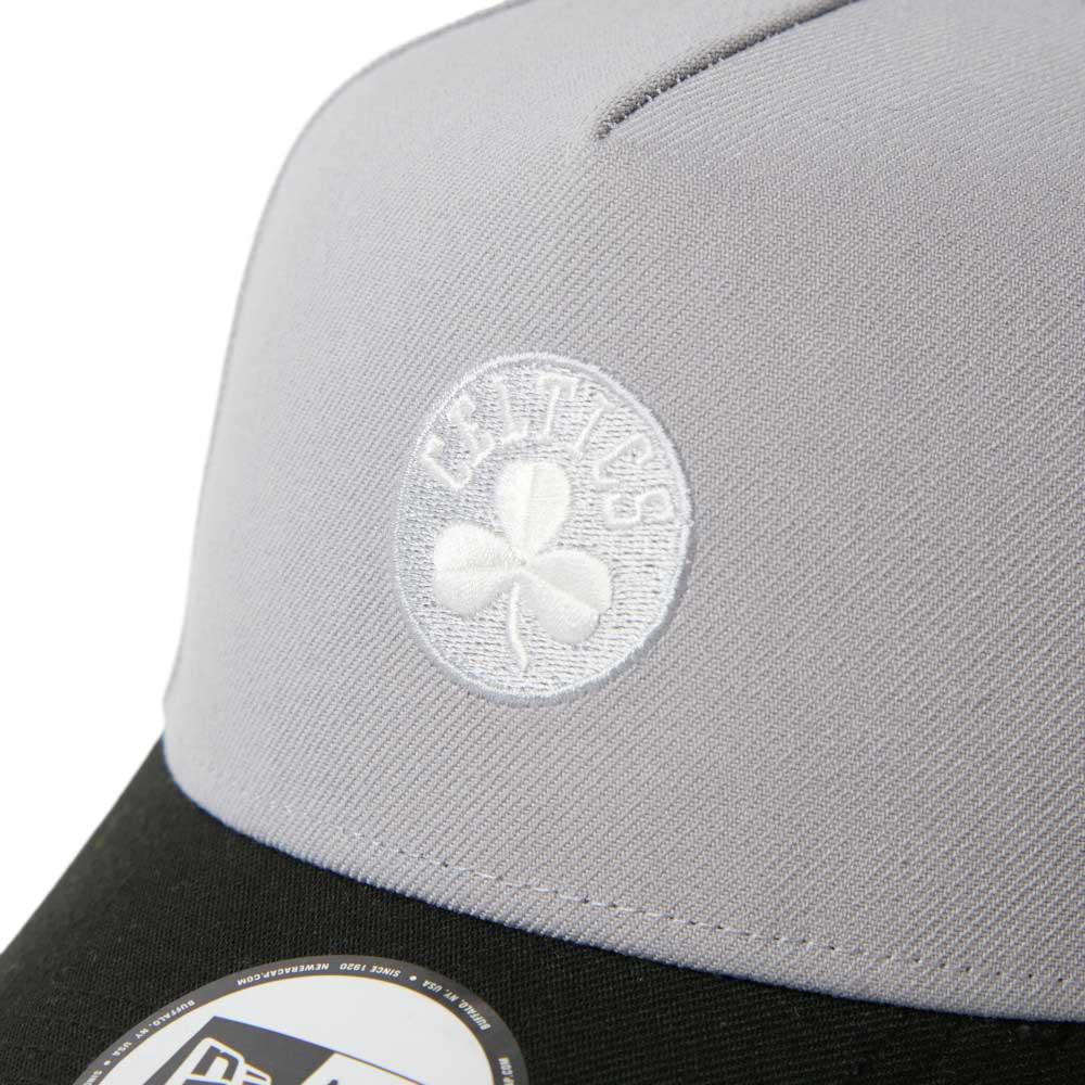 New Era Boston Celtics Two Tone Grey Black 9FORTY A-Frame Adjustable Cap