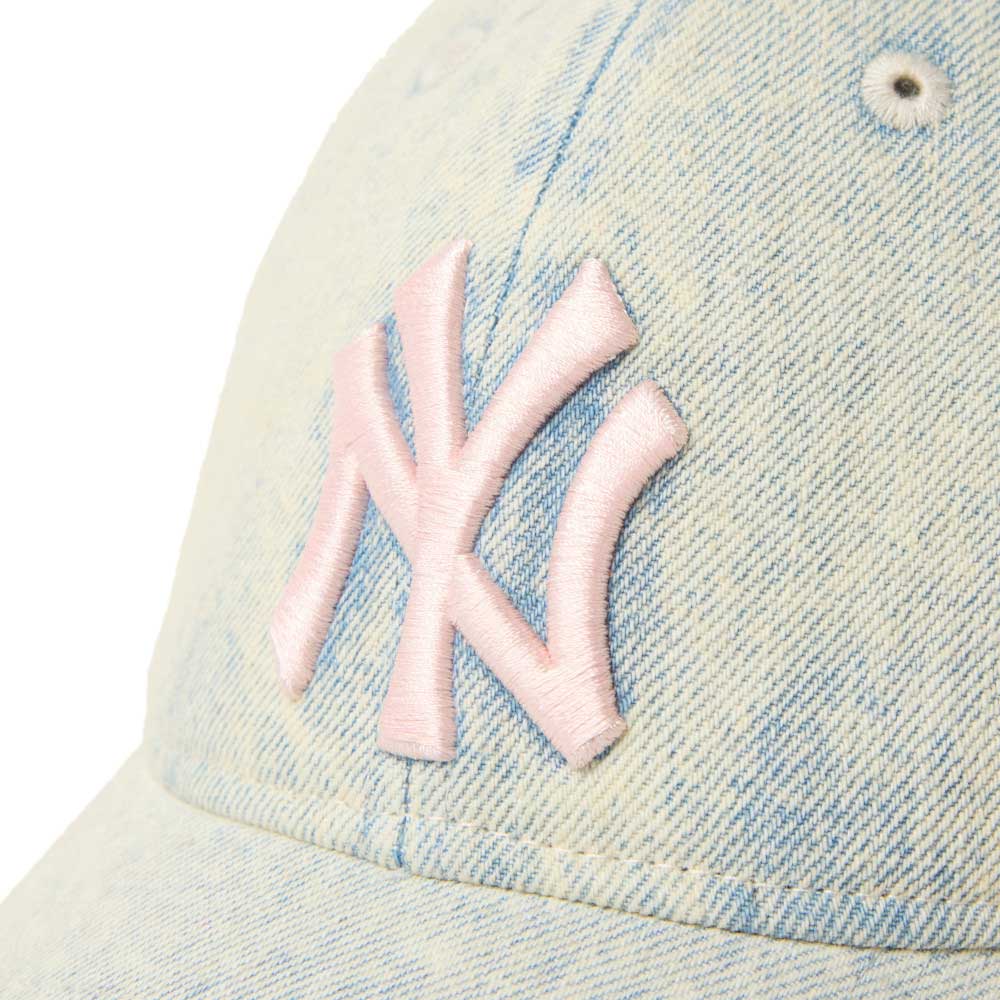New Era New York Yankees Over Dye Denim White 9TWENTY Adjustable Cap