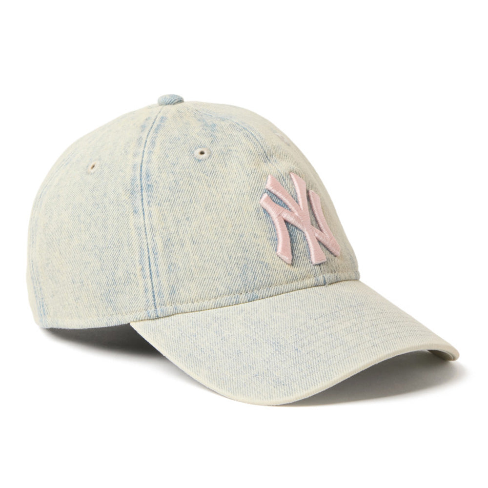 New Era New York Yankees Over Dye Denim White 9TWENTY Adjustable Cap
